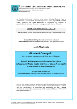 Scarica pdf - News - Universit&agrave; degli Studi di Napoli Federico II