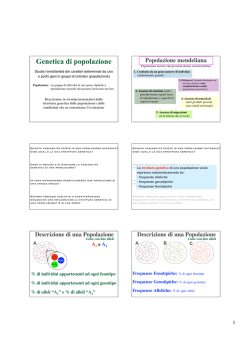 Genetica di popolazione