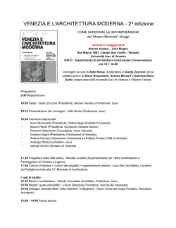 Programma_completo Venezia Architettura 2014
