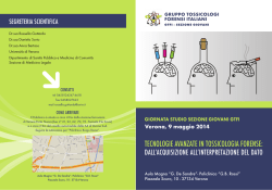 Programma - Gruppo Tossicologi Forensi Italiani