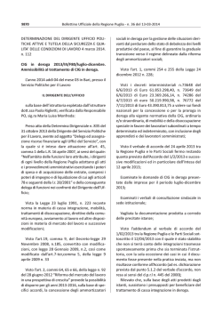DETERMINAZIONE DEL DIRIGENTE UFFICIO POLI