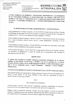 Bando - Comune di Atripalda