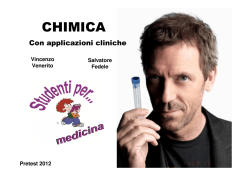 CHIMICA - PRETEST DI STUDENTI PER