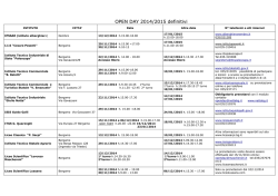 open day istituti superiori - istituto comprensivo mazzi