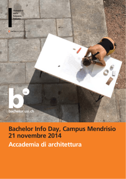 Bachelor Info Day-mendrisio
