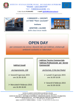 OPEN DAY - Fiani