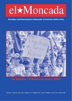 La Habana - Primero de mayo 2014 - Associazione di amicizia Italia