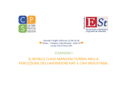 CISL sulle condizioni dei lavoratori negli