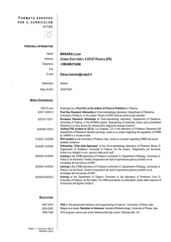 cv Manara 032014 ing - Citt&agrave; della Speranza