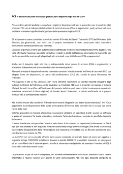 Parere PCT - accessi gratuiti - Ordine Ingegneri Monza e Brianza