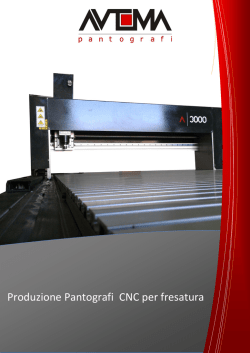 Produzione Pantografi CNC per fresatura
