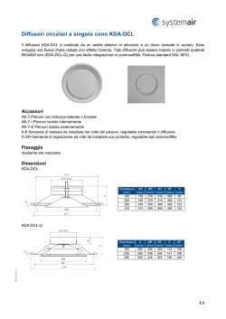 Diffusori circolari a singolo cono KDA-DCL