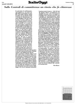 Sulle Centrali di committenza un rinvio che fa chiarezza