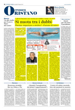 Si nuota tra i dubbi RISTANO