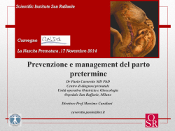 Scarica la presentazione del Dott. Cavoretto