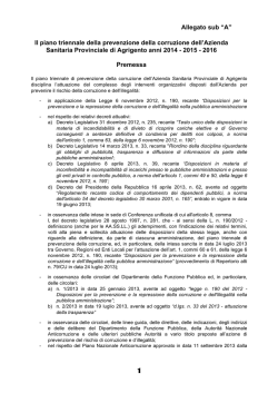 piano anticor - ASP Agrigento