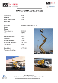 PIATTAFORMA AEREA CTE Z20