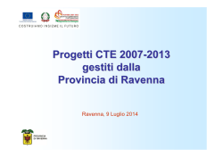 progetti CTE 2007-13 - Provincia di Ravenna