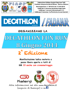 Decathlon Fun Run - benvenuti sul sito del gm avis milano