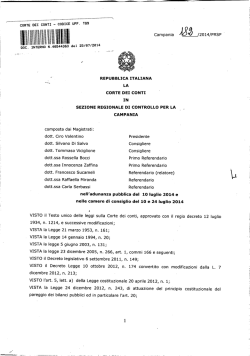 CORTE DEI CONTI - Comune di San Marcellino