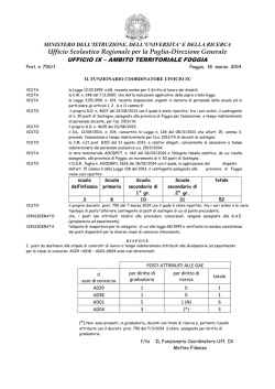 Decreto ripartizione posti sostegno