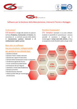 Software per la Gestione della Manutenzione, Interventi