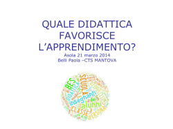 Belli II incontro - Istituto Comprensivo Completo di Asola