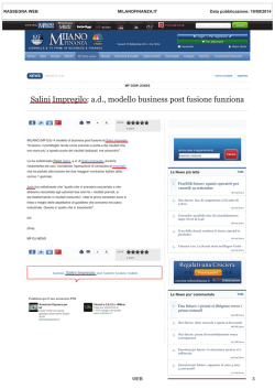 Salini Impregilo: ad, mode