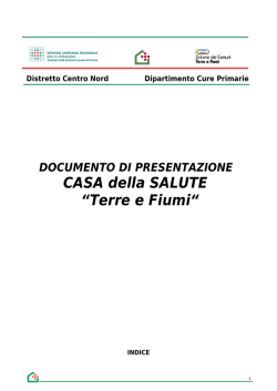 documento di presentazione - Agenzia sanitaria regionale Emilia