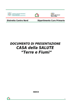 documento di presentazione - Agenzia sanitaria regionale Emilia