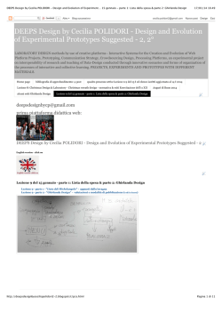 DEEPS Design by Cecilia POLIDORI