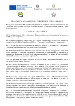 Bando - Regione Piemonte