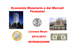 Lezione 1 - Economia