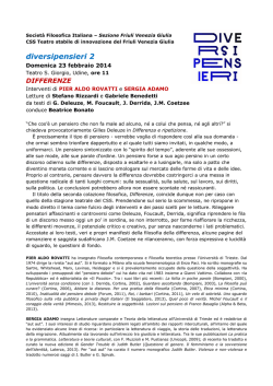 Differenze - società filosofica italiana Sezione Friuli Venezia Giulia