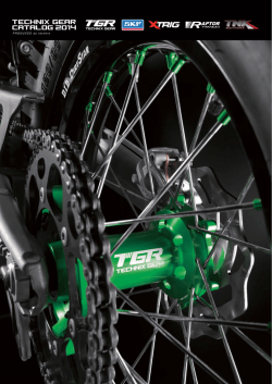 TECHNIX GEAR CATALOG 2014