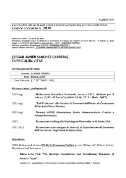 EDGAR JAVIER SANCHEZ CARRERA - Università degli Studi di