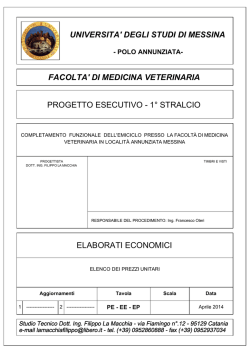 elenco prezzi - Universit&agrave; degli Studi di Messina