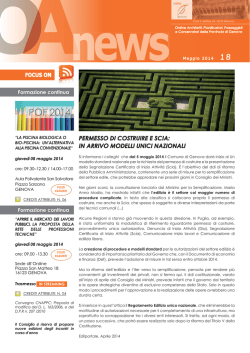 POF 2014 - Ordine degli Architetti