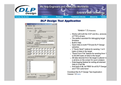 DLP DESIGN Test Application