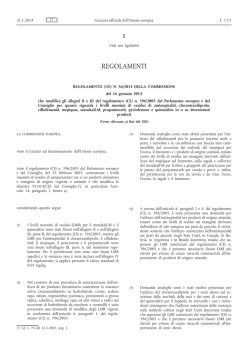Regolamento (UE) n. 36/2014 della Commissione, del 16 gennaio