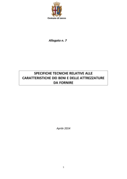 All.7) Beni e attrezzature da fornire