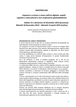 Bando 2014/2015 - Universit&agrave; Ca