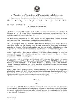 D.D.G n. 12 del 6 novembre 2014