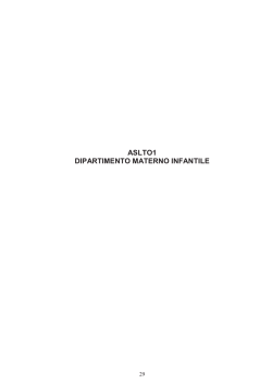 ASLTO1 DIPARTIMENTO MATERNO INFANTILE