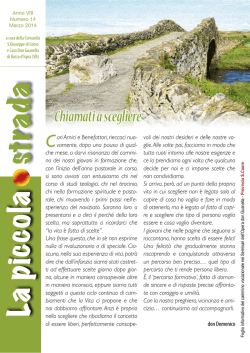 PICCOLA STRADA n.14 - Don Guanella vocazioni