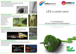 Scarica il PDF per led a costo zero