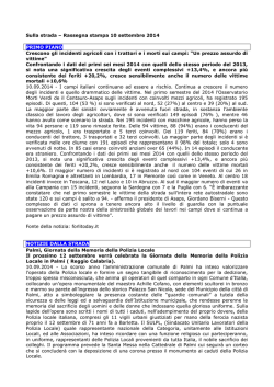 Leggi la rasssegna del 10 settembre