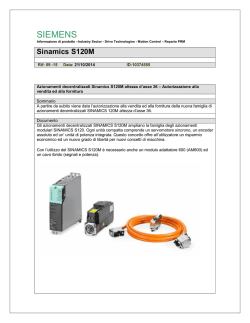 Sinamics S120M - Giancarlo Mariani