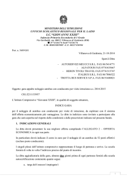 Gara appalto autobus a.s. 2014-2015