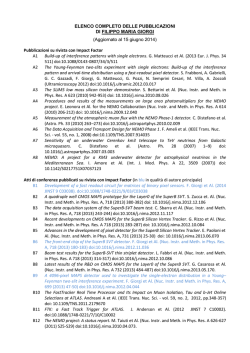 Pubblicazioni su rivista con Impact F